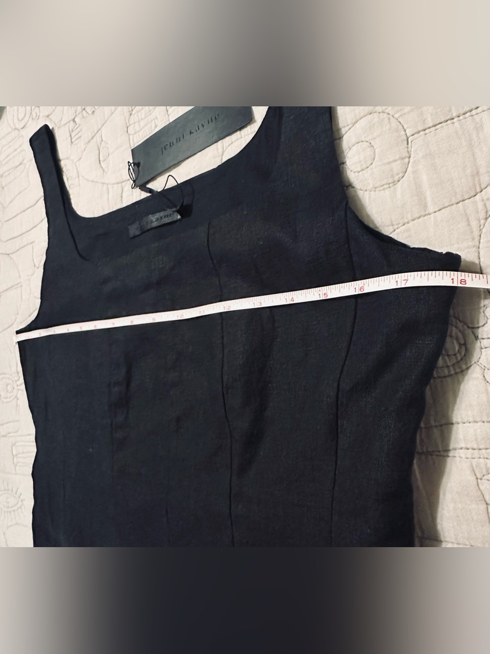 Jenni Kayne Kinney Linen Dress Black NWT Medium MSRP $445 - Picture 8 of 11